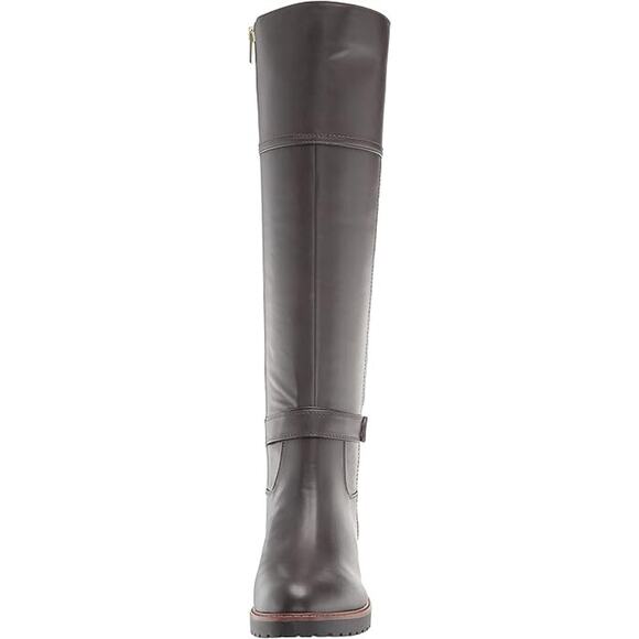 Tommy Hilfiger Women's Felvia Lug Bottom Riding Boots, Espresso Size 8M - Picture 2 of 6